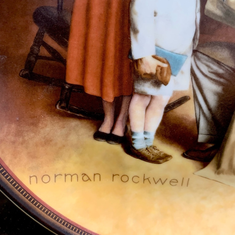 NORMAN ROCKWELL PLATE "READY FOR THE WORLD" - Picture 3 of 7